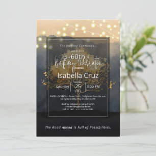 Invitation Couvert de braises   Design minimaliste