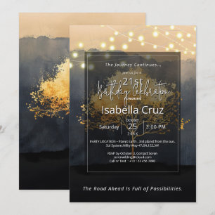 Invitation Couvert de braises Design minimaliste