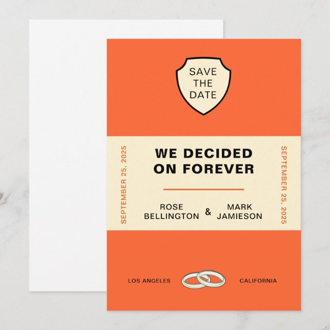INVITATION COUVERTURE DE LIVRE "NOUS AVONS CHOISI POUR TOUJOU (Devant / Derrière)