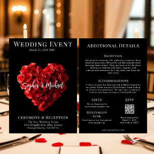 Invitation Couverture de Magazine de Mariage Tout en Un