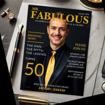 Couverture de magazine de style M. Fabuleux pour 5