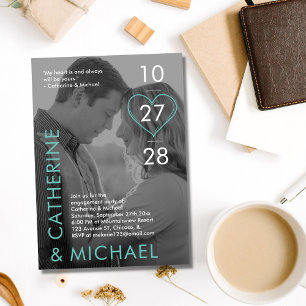 Invitation Couverture de magazine Photo sombre Minimaliste mo