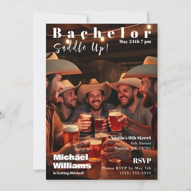Invitation Couverture du magazine Bachelor Country (Devant)