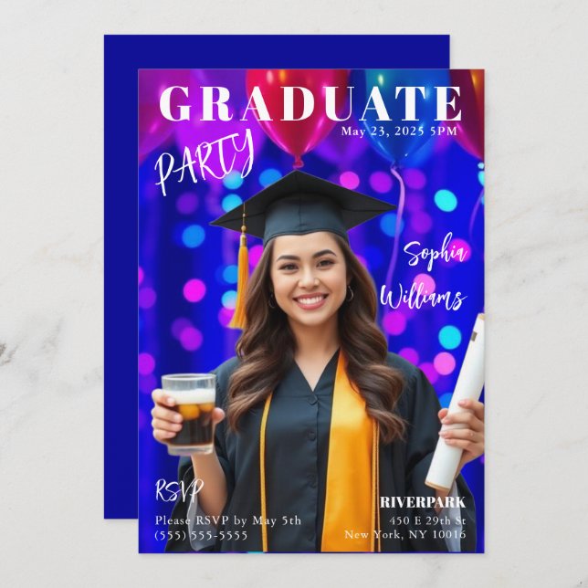 Invitation Couverture du Magazine des Diplômés (Devant / Derrière)