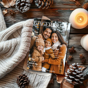 Invitation Couverture du magazine Gingerbread & Jingle Bash P
