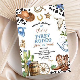 Invitation Cowboy Premier Rodéo Far West 1er Anniversaire