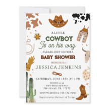Cowboy Western Boy Baby shower