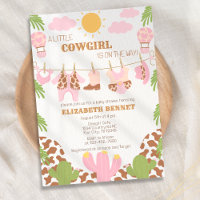 Cowgirl Clothesline Western Rodeo Girl Baby shower