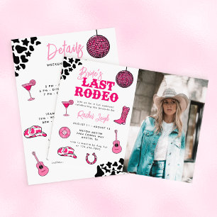 Invitation Cowgirl Disco Dernier Rodéo Week-end entre filles