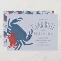 Crab Boil Party Anniversaire Dîner Crawfish Bleu