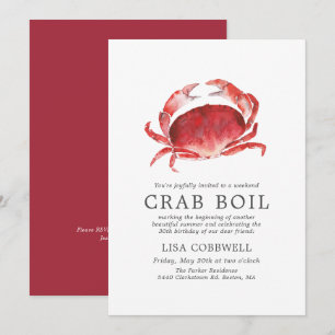 Invitation Crabe Crimelle   Réchauffement minimal du crabe d'