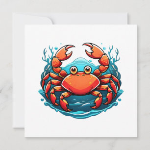 Invitation crabe-drole