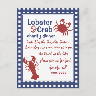 Invitation Crabe et homard !