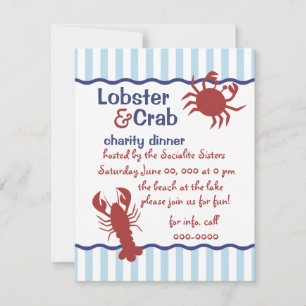 Invitation Crabe et homard !
