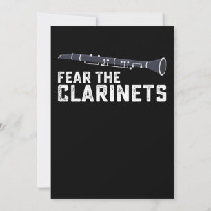 Invitation Craignez Clarinet Clarinettiste Clarinets