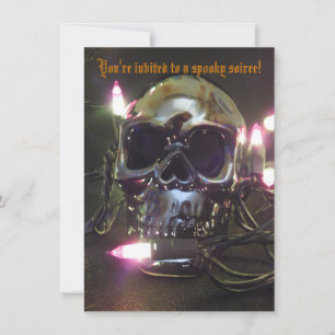 Invitation Crâne de la fête d'Halloween