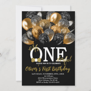 Invitation Cravate de la cale, Ballons 1er Anniversaire, M. O