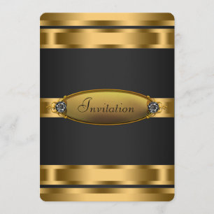 Invitation Cravate noire