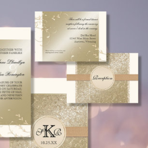 Invitation Cravate noire Elégance, Champagne Détails Mariage