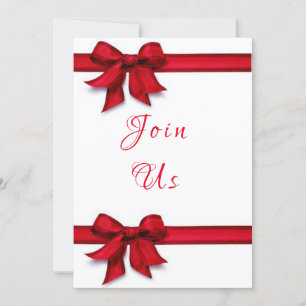 INVITATION **CRAVATE UN RIBBON ROUGE SUR VOTRE PARTI** NOËL