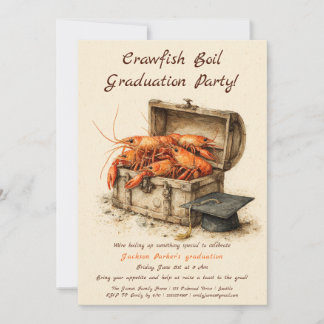 Invitation Crawfish Boil Graduation Party | Southern Style