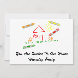 Invitation Crayon House, Vous Êtes Invité À Notre Maison Chal
