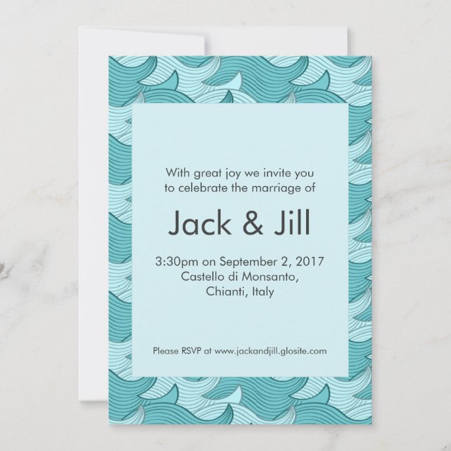 Invitation Création de vagues (Devant)