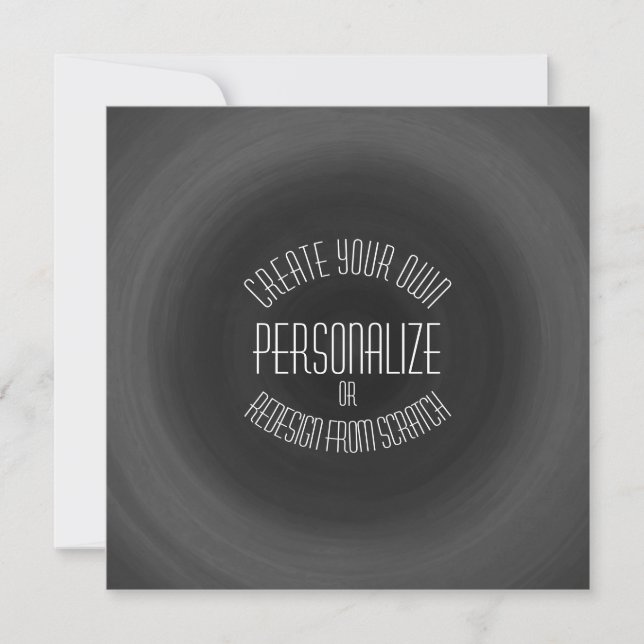 Invitation Créer votre propre - Conception personnalisée (Devant)