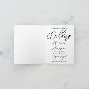 Invitation Créer votre propre Mariage