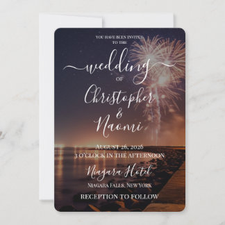 Invitation Créez vos propres feux d'artifice de plage