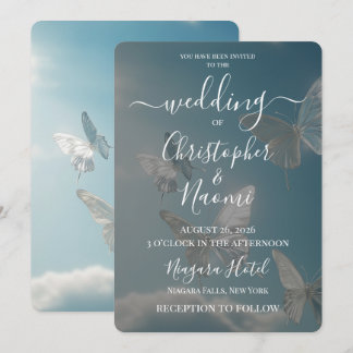 Invitation Créez Vos Propres Papillons De Mariage Sous Un Cie