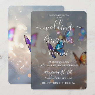 Invitation Créez Vos Propres Papillons Volants Mariage