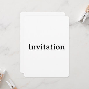 Invitation Créez Votre Propre 5.5" x 7.5" Arrondi Simple Pers
