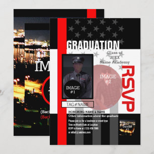 Invitation Créez votre propre avec 4 images et 12 lignes de t