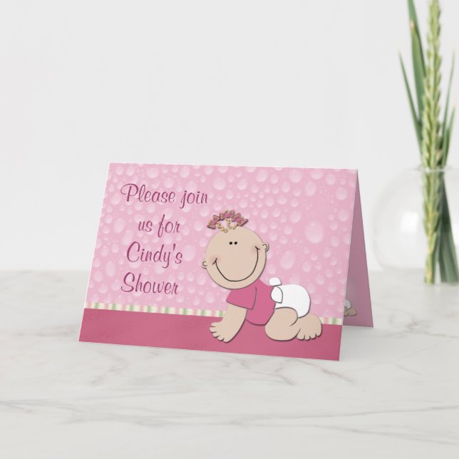Invitation Créez votre propre baby shower (Devant)