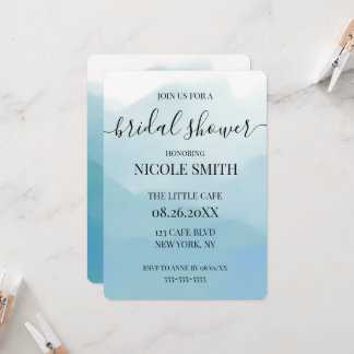 Invitation Créez Votre Propre Baby Shower Mariage Aquarelle B
