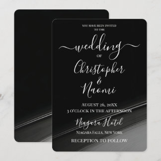 Invitation Créez votre propre balayage gris noir