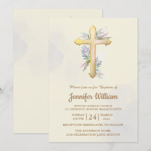 Invitation Créez votre propre baptême personnalisé