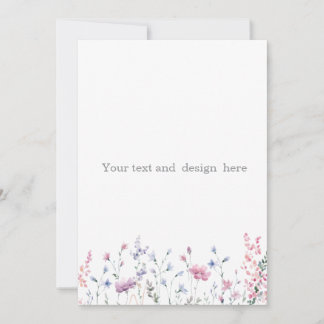 Invitation créez votre propre blanc personnalisable