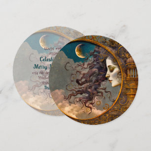 Invitation Créez votre propre dame Steampunk de la Lune