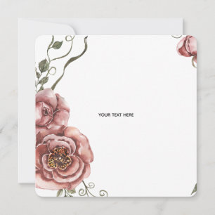 Invitation Créez votre propre floral