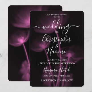 Invitation Créez votre propre Mariage - 3 Fleurs X-Ray