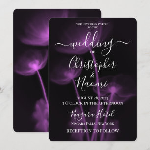 Invitation Créez votre propre Mariage - 3 Fleurs X-Ray