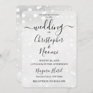 Invitation Créez votre propre Mariage de spectre blanc