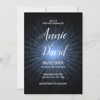 Invitation Créez votre propre Mariage Sunburst Polygon