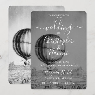 Invitation Créez Votre Propre Montgolfière Vintage
