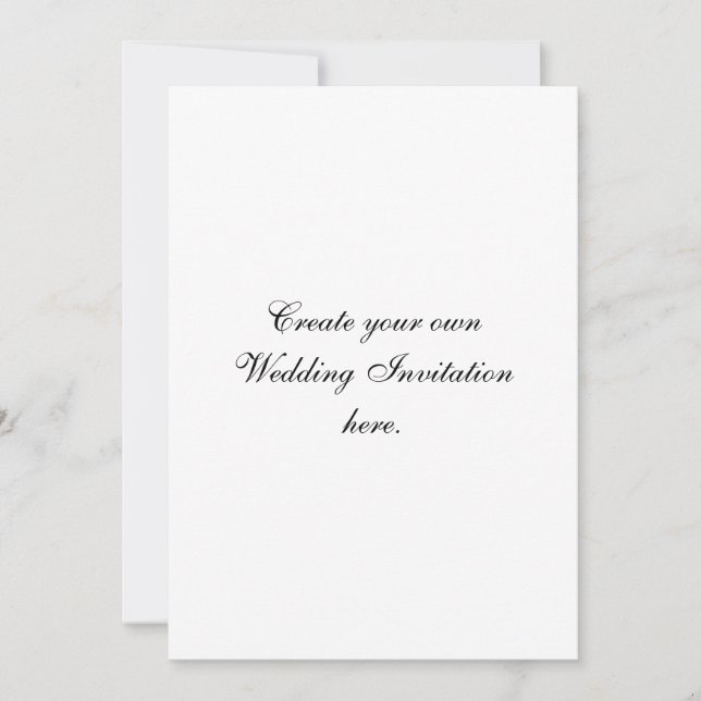 Invitation Créez votre propre papier réutilisé par (Devant)