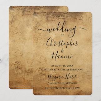 Invitation Créez votre propre papier Sepia Vintage Rustique B