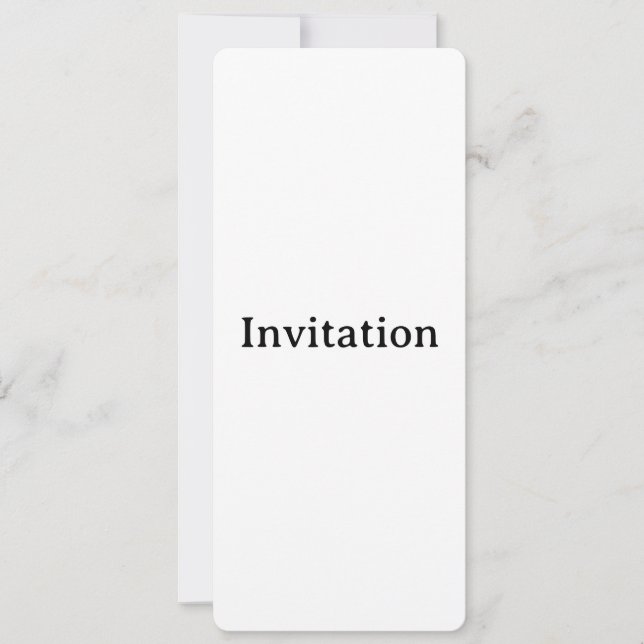 Invitation Créez Votre Propre Simple Arrondi Personnalisé 4"  (Devant)