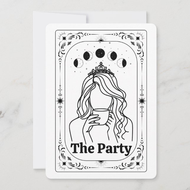 Invitation Créez Votre Propre Tarot Magie Mystique Céleste de (Devant)